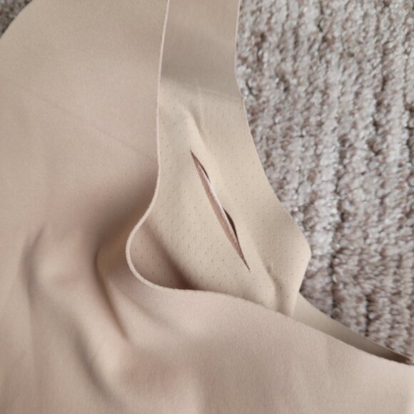 Honeylove V-Neck Bra Pullover Hardware Wire Free Removeavble Pads Nude Plus 1x - Picture 5 of 11